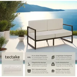 Tectake Comosa Loungesofa braun/beige