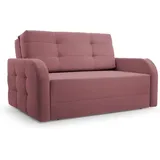 Schlafsessel Sofa Sessel Jugendsofa Schlafsofa 2-Sitzer Gästebett mit Schlaffunktion und Bettkasten Kindersofa Porto 120 – Weinerot (BRAGI 92)