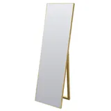 freiraum Standspiegel Ron II, in Gold, Aluminium / Spiegel - 45x160x6cm (BxHxT) goldfarben