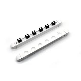 BILMAG Billard Zubehör Queuehalter Wandhalter Roman für 6 Queue Cue Kö, Queueständer (Weiß)
