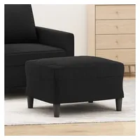 vidaXL Fußhocker Samt 60 x 50 x 41 cm Schwarz