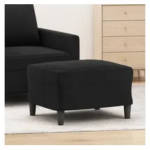 vidaXL Fußhocker Samt 60 x 50 x 41 cm Schwarz