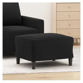 vidaXL Fußhocker Samt 60 x 50 x 41 cm Schwarz