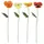 Karlie Gartenstecker Papaver 22 x 77 cm mehrfarbig