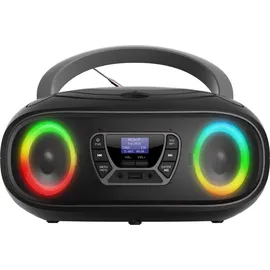 Denver TDB-212GR DAB+, Boombox mit DAB+/FM-Radio, Bluetooth-Funktion,Grey