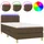 vidaXL Boxspringbett 100 x 200 cm Dunkelbraun