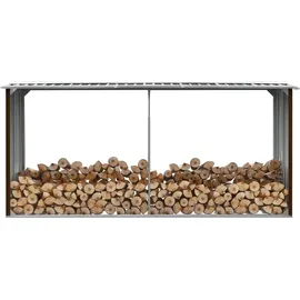 vidaXL Kaminholzregal Verzinkter Stahl 330 x 92 x 153 cm Braun