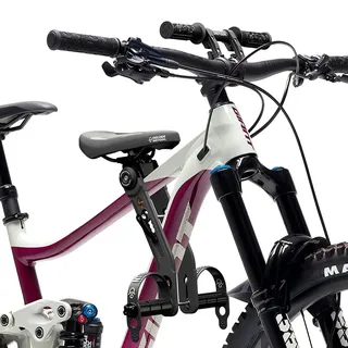 Kids Ride Shotgun 2.0 MTB Front Kindersitz/Lenker Combo Set (Größe One Size, schwarz)