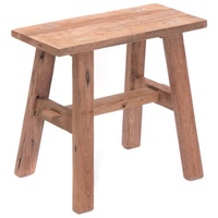 CREEDWOOD Rustikaler HOCKER Recta 45 | 50x45 cm, | Pflanzenhocker, Sitzhocker, Beistellhocker, Schemel, Holzbänkchen, Sitzbank