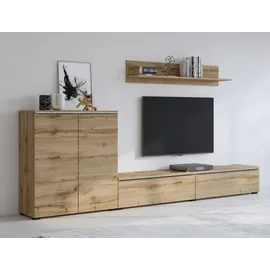 INOSIGN Wohnwand »Tana, Breite 260 cm, moderne Anbauwand«, (3 St.), Mediawand (Set, 3-St), Lowboard, Wandregal, Kommode
