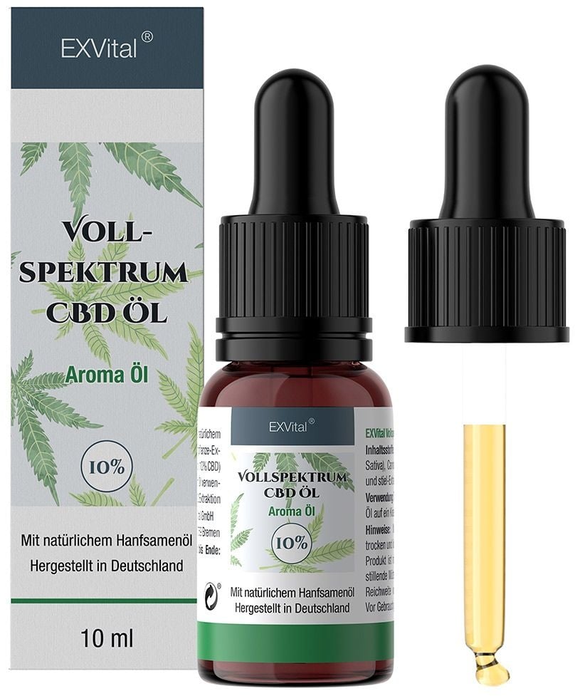 CBD Öl / Tropfen 10% Vollspektrum Premium Aroma