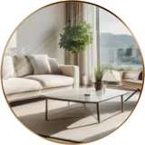 deluke Wandspiegel GDANSK 80 x 80 cm Gold