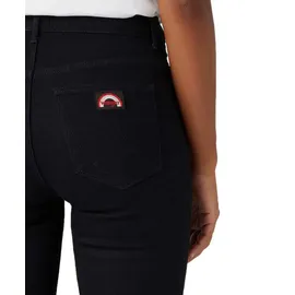 Wrangler Flare Jeans mit High Waist in Schwarz-W29 / L34