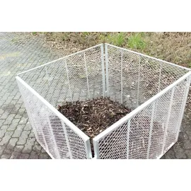 Trutzholm Komposter Metallkomposter 100x100x80 cm mit 2 tlg Deckel Gartenkomposter feuerverzinkt