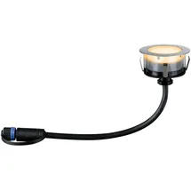 Paulmann Außenleuchte Edelstahl Ø 7 cm 2W IP67 dimmbar Silber