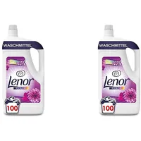 Lenor WM Flüssig Amethyst Blütentraum 5L - 100WL, Aprilfrisch (Packung mit 2)