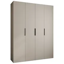 abiks möbel Drehtürenschrank COMO 190 x 245,5 x 40 cm Schwarz
