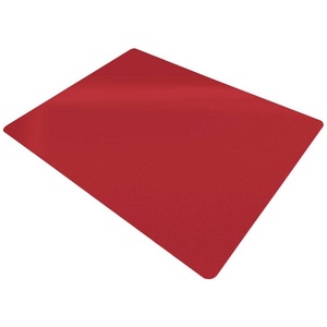 Floordirekt Bodenschutzmatte für Hartböden, Rot 75 cm x 120 cm x 0.18 cm