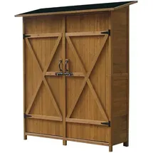 Habitat et Jardin Gartenschrank espacio 49 x 162 x 140 cm Braun