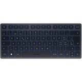 Cherry KW 7100 MINI BT Tastatur Bluetooth QWERTZ Schweiz Blau