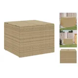 vidaXL Gartentruhe Beige 291L Poly Rattan