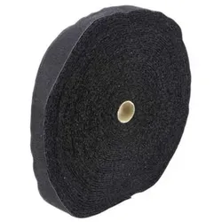 Klettband, 25mm x 25m, schwarz