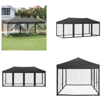 vidaXL Partyzelt Faltbar mit Seitenwänden Anthrazit 3x6 m - Partyzelt - Partyzelte - Pavillon - Pavillon