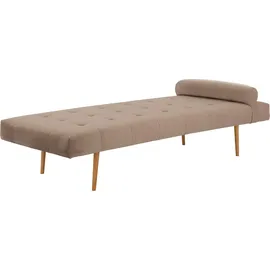 Andas Daybett Agnar mit Kissenrolle 90 x 200 cm beige