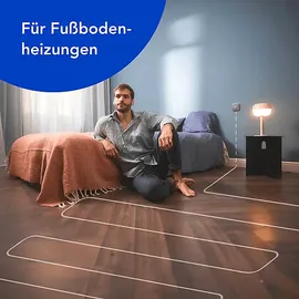 tado° TADO (X) Smartes Thermostat, Schwarz/Weiß