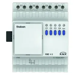 Theben 4930228 KNX Schaltaktor 4-fach, Erweiterungsgerät RME 4 U KNX