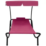 vidaXL Sonnenliege 200 x 90 x 112 cm Rosa