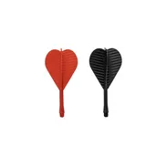 KARELLA Ersatzflights inkl. Schaft PVC, 50er-Box - schwarz