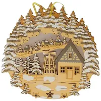 Hti-Living LED Fensterbild Dorfidylle