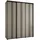 möbel kryspol Schwebetürenschrank Dakota 200 x 235,2 x 45 cm Schwarz