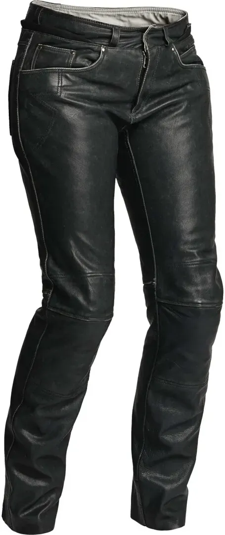 Halvarssons Seth Dames Motorfiets Lederen Broek, zwart, 42 Voorvrouw
