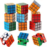 Mini Zauberwürfel, Rubiks Cube 3X3 Set Mit 12 Stück, Kompaktes Design Für Unterw
