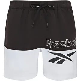Reebok Badeshorts Rory Schwarz/Weiß S