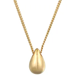 Elli Tropfen Anhänger Zeitlos Schlicht 925 Silber goldfarben Damen 
