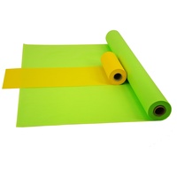 Fachhandel für Vliesstoffe Sensalux Kombi-Set 1 Tischdeckenrolle 1,5m x 25m + Tischläufer 30cm (Farbe nach Wahl) Rolle apfelgrün Tischläufer gelb