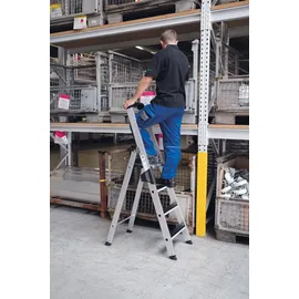 Günzburger Aluminium-Stufenstehleiter 12 Stufen (41512)