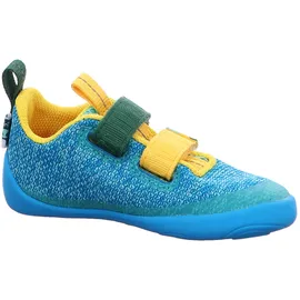 Affenzahn Halbschuh Knit Happy Kreativ Bär für Kinder, blau, Größe 33 EU