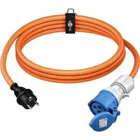 Goobay Camping Adapterleitung 5,0 m orange