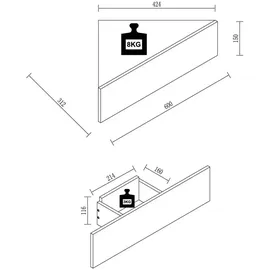 VCM Wandschublade Usal S