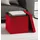 VCM Truhenbank Stoff Rot 38 x 38 x 38 cm