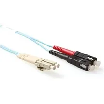 Act 10 meter LSZH Multimode 50/125 OM4 fiber patch cable duplex withLC and SC connectors. (10 m), Netzwerkkabel