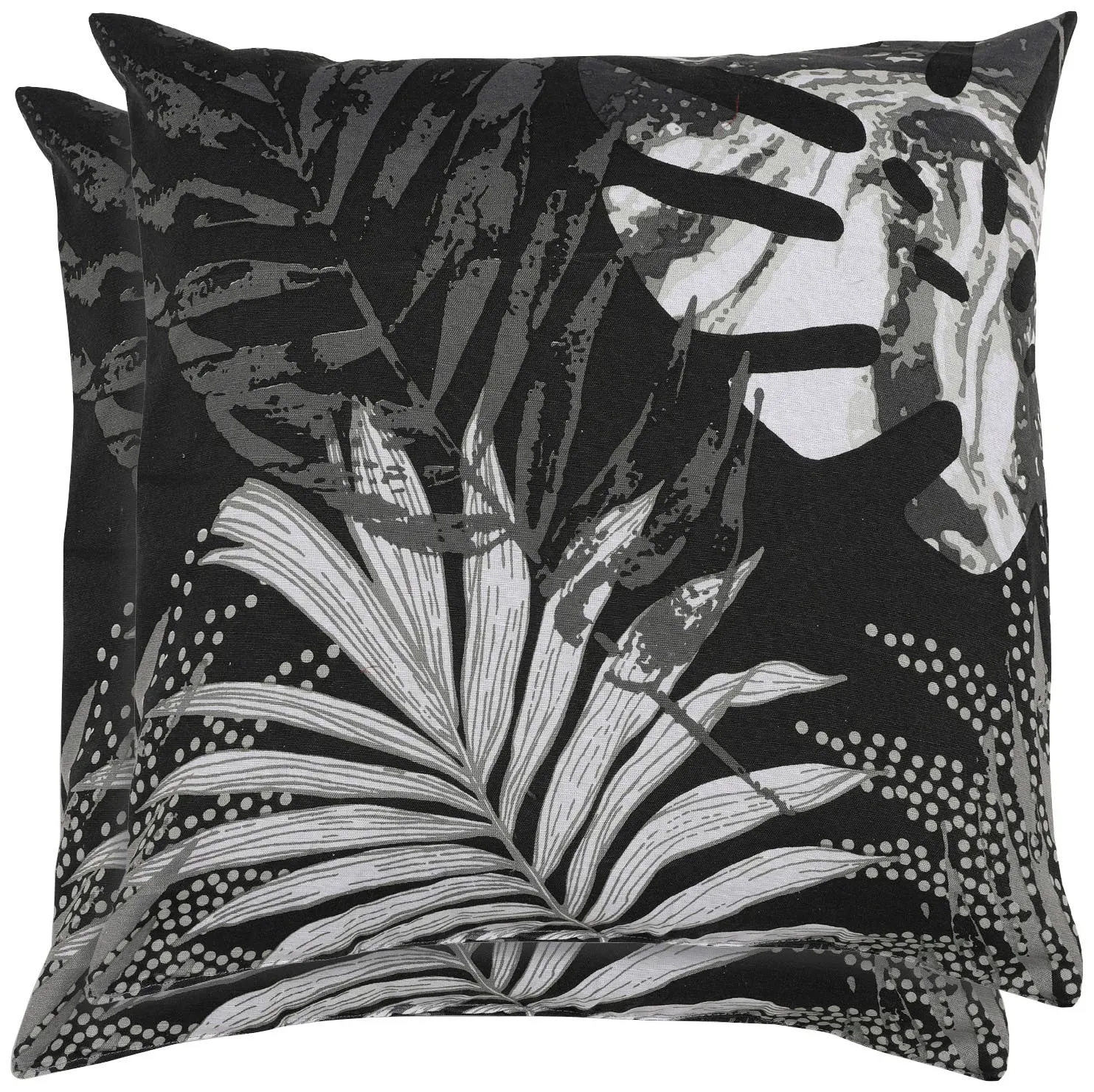 Zierkissen GO-DE "Zierkissen Klara", schwarz, B:48cm H:48cm T:10cm, Baumwolle, Polyester, Polsterauflagen