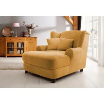 Home Affaire XXL-Sessel »Oase«, mit Wellenunterfederung und 2 Zierkissen gelb