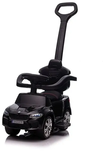 4in1 Kinder Rutschauto BMW M5 Rutscher Schiebestange MP3 Rutscher Kinderauto Schwarz