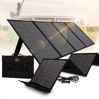 Craftfull Solarpanel faltbar | Solartasche Sunbalance - 60w 100w 200w 300w - Solar Ladegerät mit Tasche für tragbare Powerstation - Photovoltaik Solarmodul - USB Anschluss - Solargenerator (100 Watt)