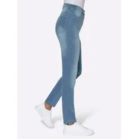 Sieh an! High-waist-Jeans in blue-bleached | Gr.: 54
